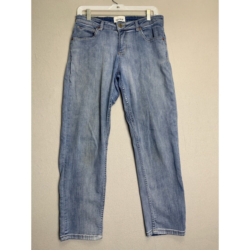 DU/ER Jeans Mens 29x28 (30x27) Blue Performance Denim Y2K Dark Wash Jeans READ